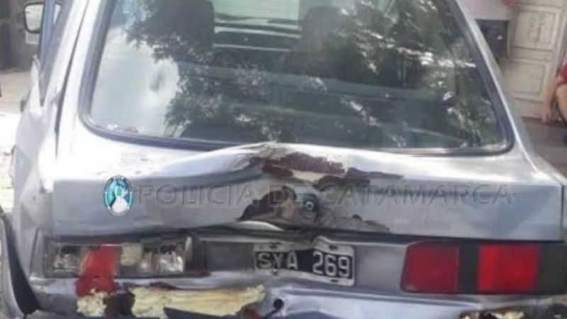 Violento choque en la ciudad