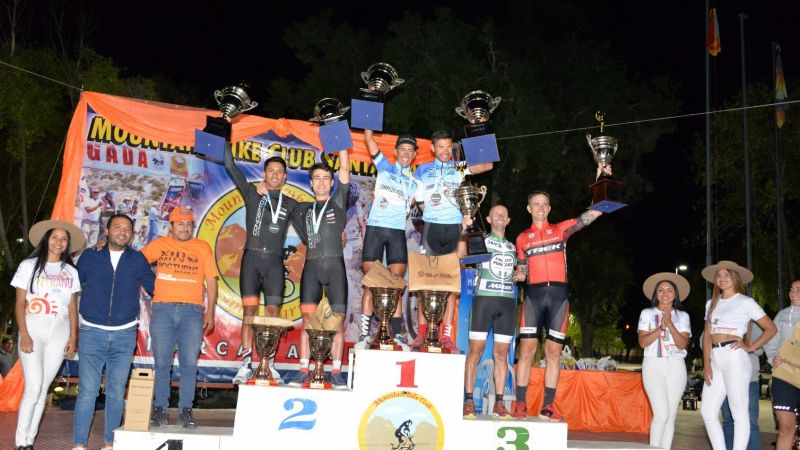 Alvaro Macías ganó en su tierra la primera fecha del “Rally Nocturno de MTB”