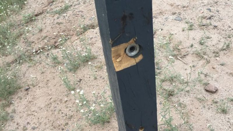 Otra vez robaron carteles de señalización en la ruta 40