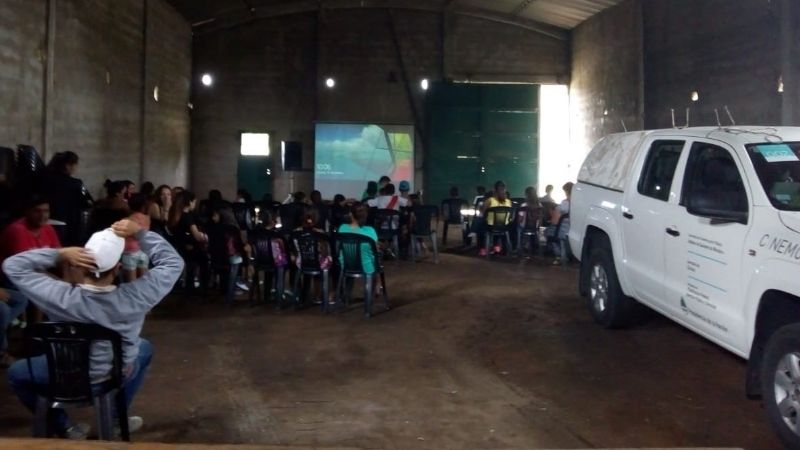 El Cine Móvil proyecta en Santa María