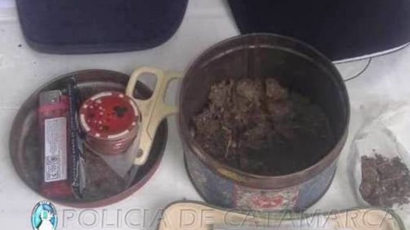 Secuestran droga en un puesto caminero de La Puerta