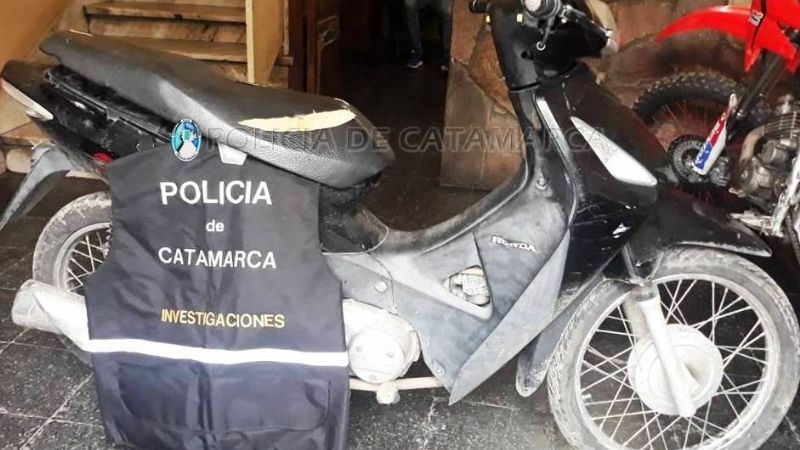 Recuperan moto robada