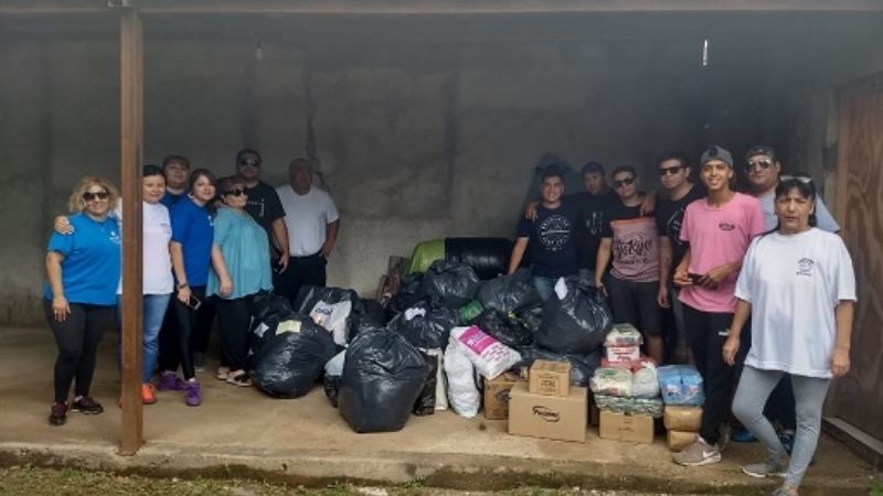 El Palomar recibió donaciones para damnificados