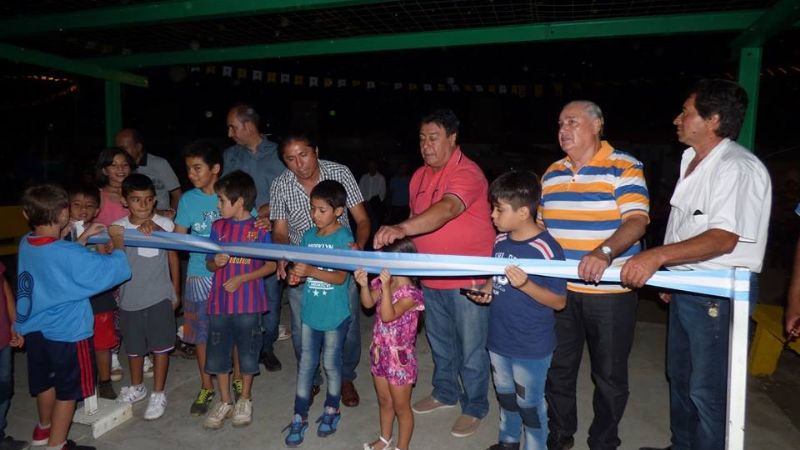 Inauguraron la plaza deportiva barrial “El Pisito” en Saujil
