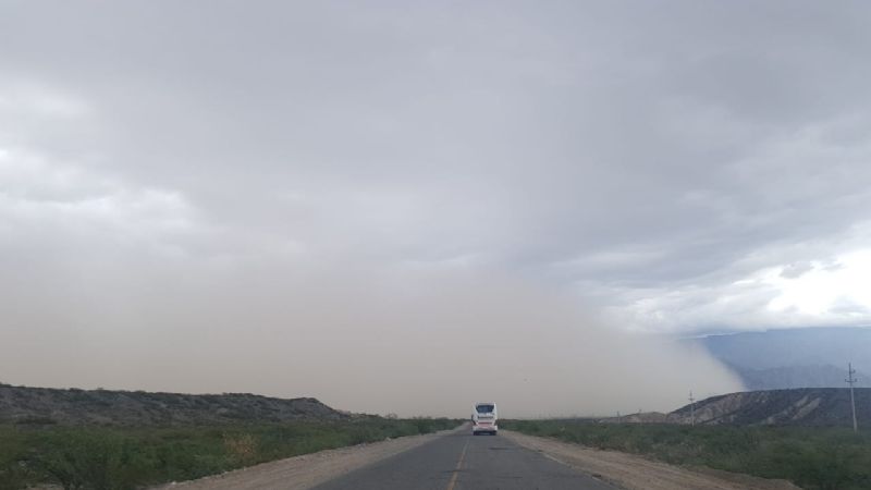 Santa María se tapó de tierra