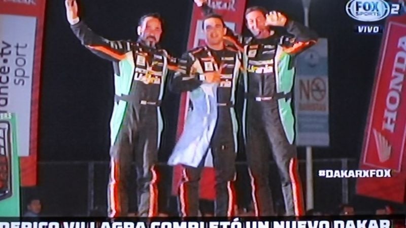 Villagra concluyó el Dakar en un festejado 4to. puesto