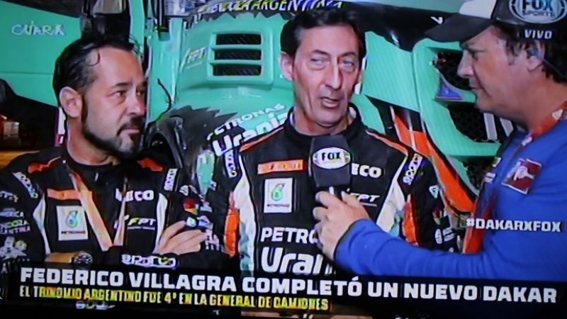Villagra concluyó el Dakar en un festejado 4to. puesto