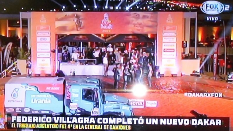 Villagra concluyó el Dakar en un festejado 4to. puesto