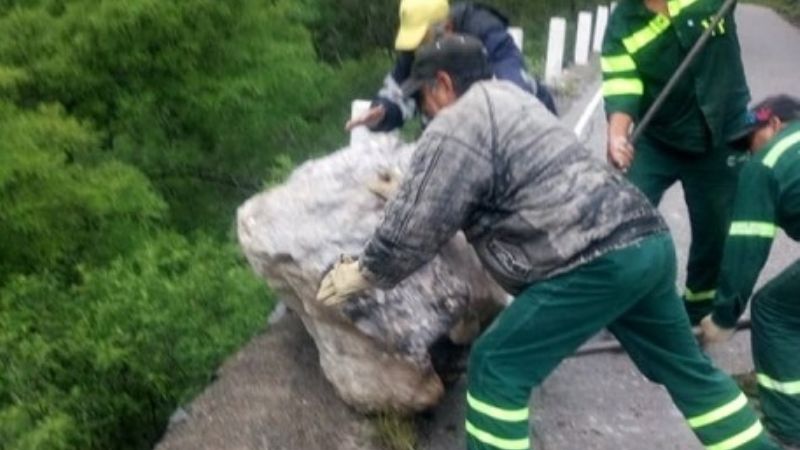 Así están algunos caminos tras la lluvia
