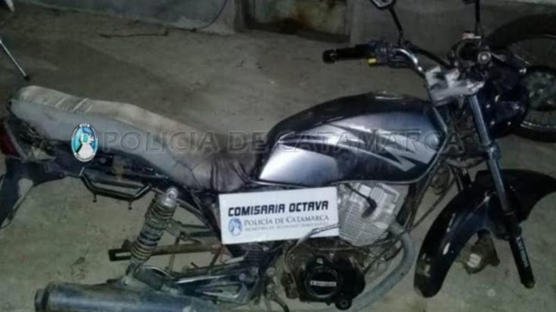 Secuestran una moto robada