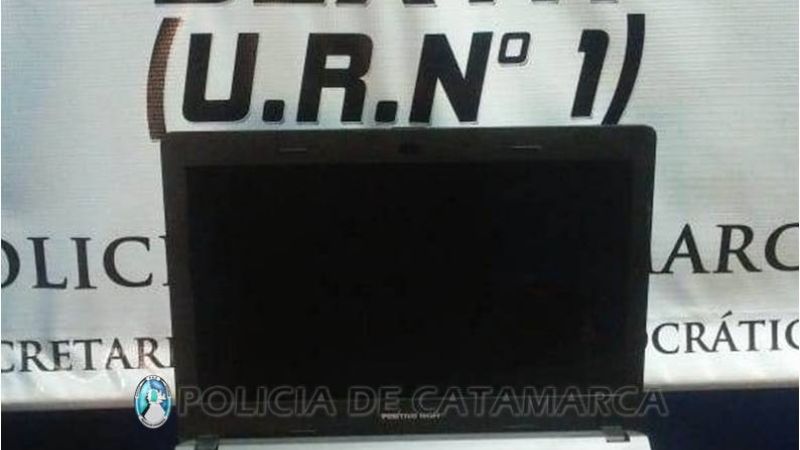 Robó una notebook, huyó y lo encontraron
