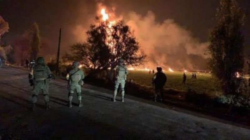 67 son los muertos por explosión del ducto mexicano