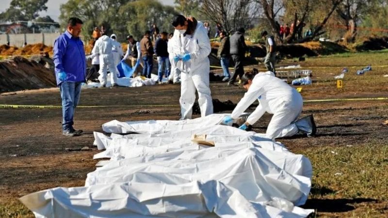 67 son los muertos por explosión del ducto mexicano