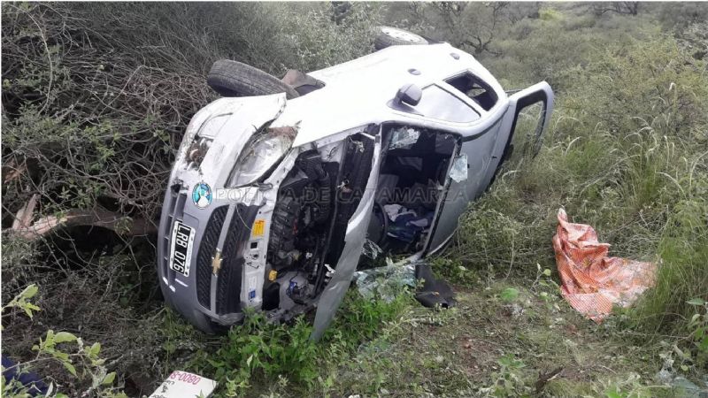 Vuelco en Ancasti y Valle Viejo: Tres heridos