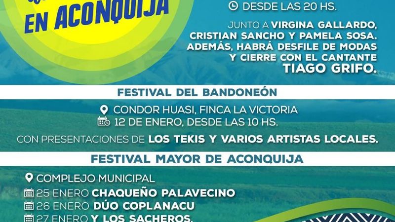 Temporada de verano en Aconquija