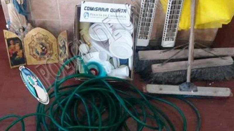 Aprehenden a un hombre y recuperan elementos robados