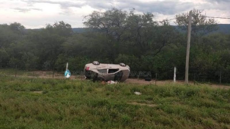 Vuelco cerca de La Merced