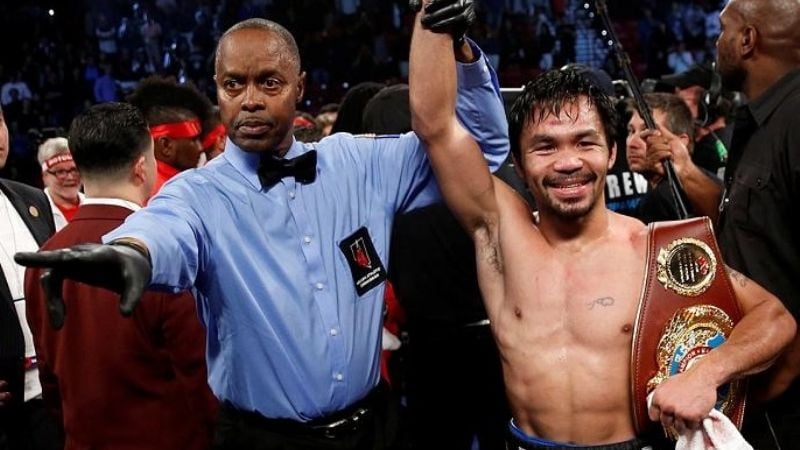 Pacquiao venció a Broner e inisitirá con Mayweather