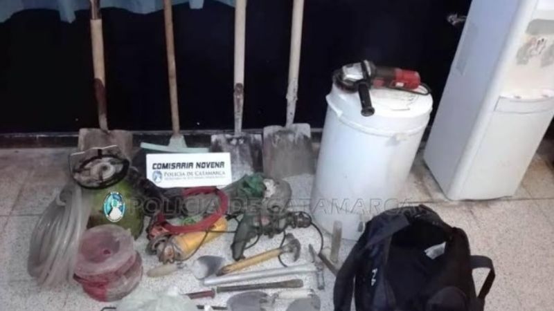 Recuperan elementos robados