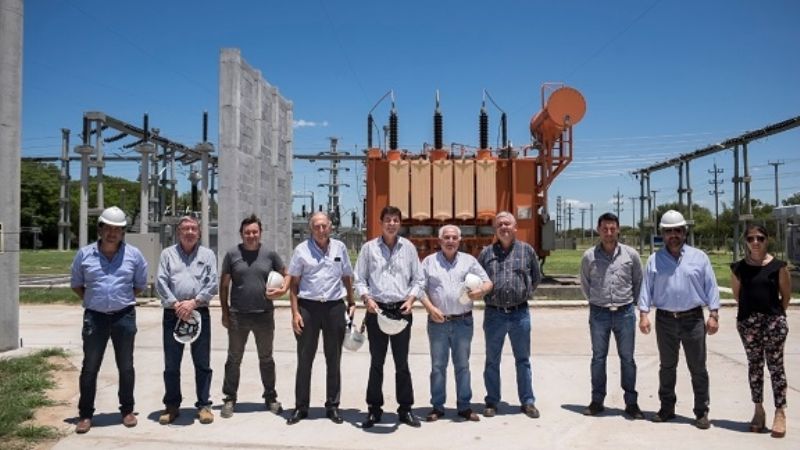 Supervisan la ampliación de la ET Valle Viejo