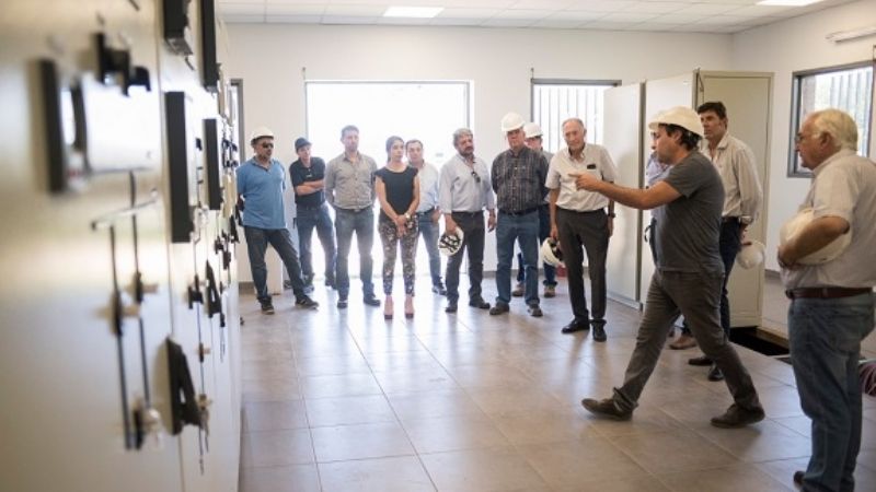 Supervisan la ampliación de la ET Valle Viejo