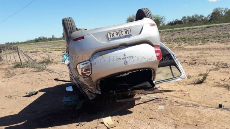 Volcó una camioneta en Capayán