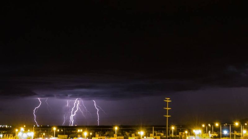 La tormenta captada desde Valle Chico