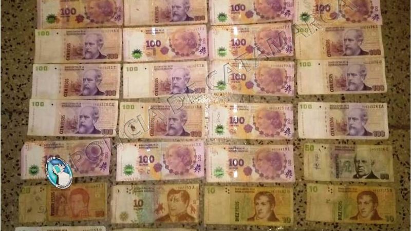Secuestran dinero en efectivo: hay tres detenidos
