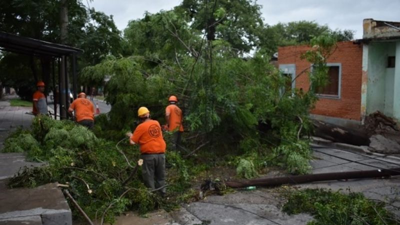 Importantes daños causó el paso de la tormenta