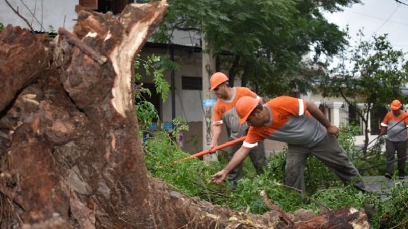 Importantes daños causó el paso de la tormenta