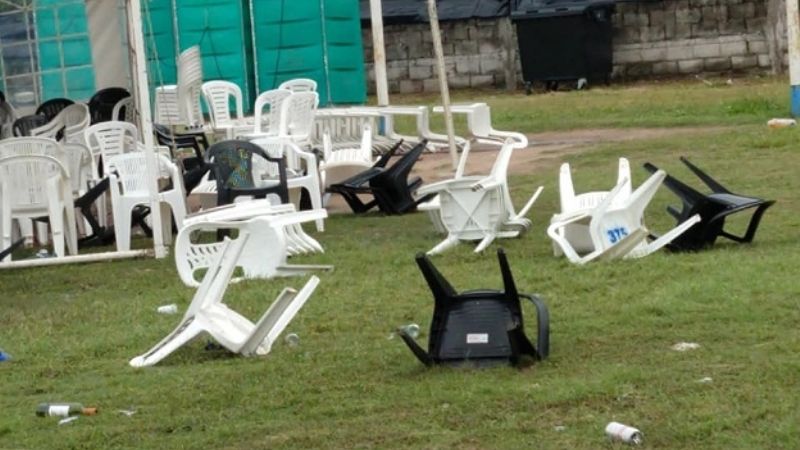 Temporal sorprendió durante el Festival del Pimiento y provocó destrozos