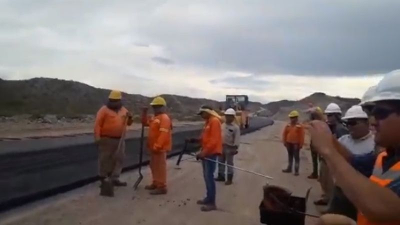 Terminaron de pavimentar el tramo Andalgalá-Belén, y lo festejaron en la ruta