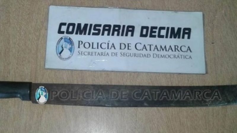 Detenido por amenazar con un machete