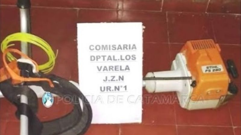 Recuperan una motoguadaña