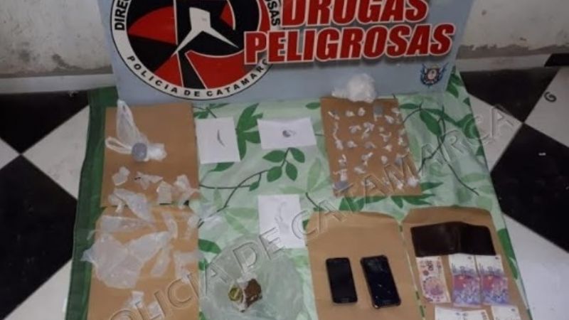 Desbaratan un punto de venta de droga en Valle Viejo