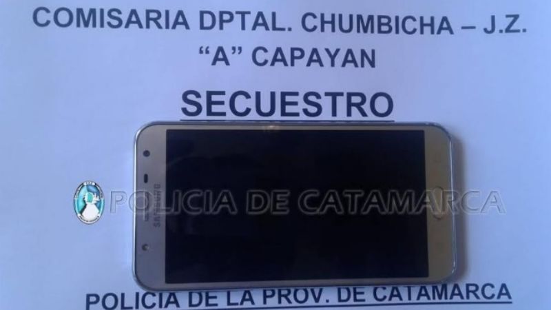 Recuperan un teléfono sustraído y aprehenden a dos jóvenes en Chumbicha