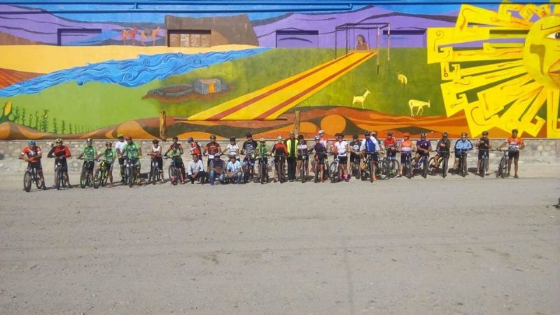 Bicicleteada solidaria en tierras aborígenes