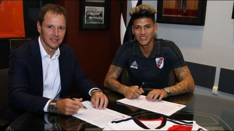 Carrascal firmó su contrato y ya es jugador de River