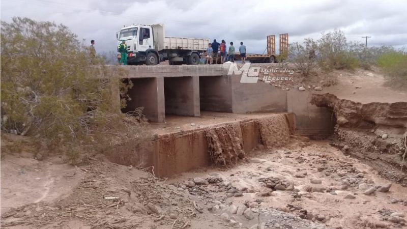 Importantes daños en Fiambalá por las lluvias y crecidas