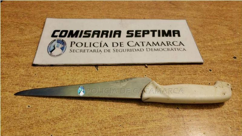 Joven amenazó de muerte a otro con un cuchillo