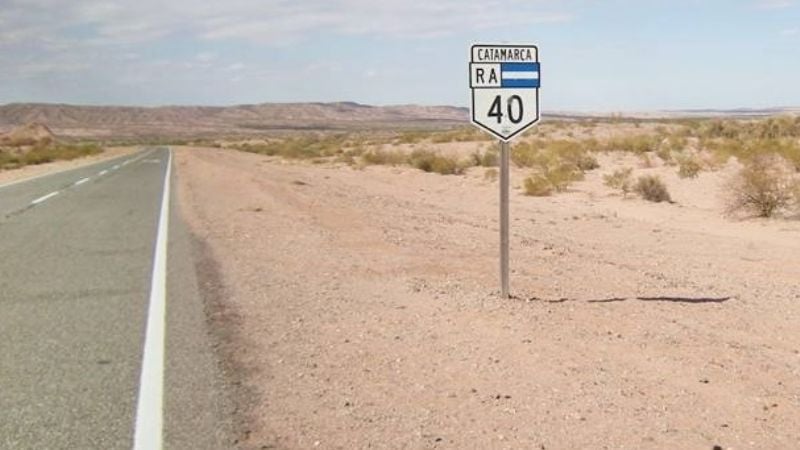 Ruta 40: Precaución entre Cerro Negro y Londres