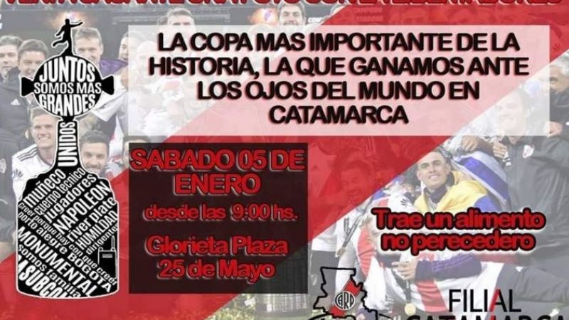 La Copa Libertadores de River llega este sábado a Catamarca