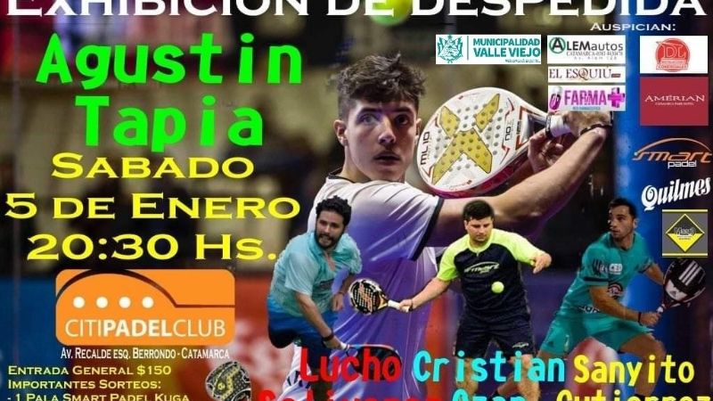 Gran exhibición de despedida de Agustín Tapia