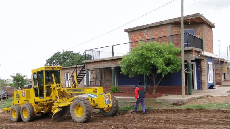 Trabajan en el mejoramiento de calles en Recreo