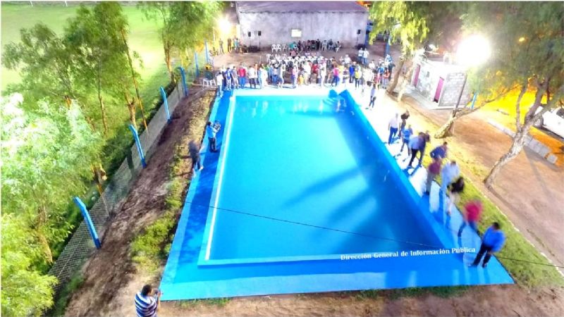 Inauguraron la pileta de natación del Club Unión de Copacabana