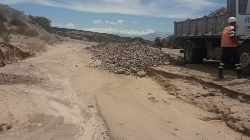Se repararon daños ocasionados por las lluvias en las rutas