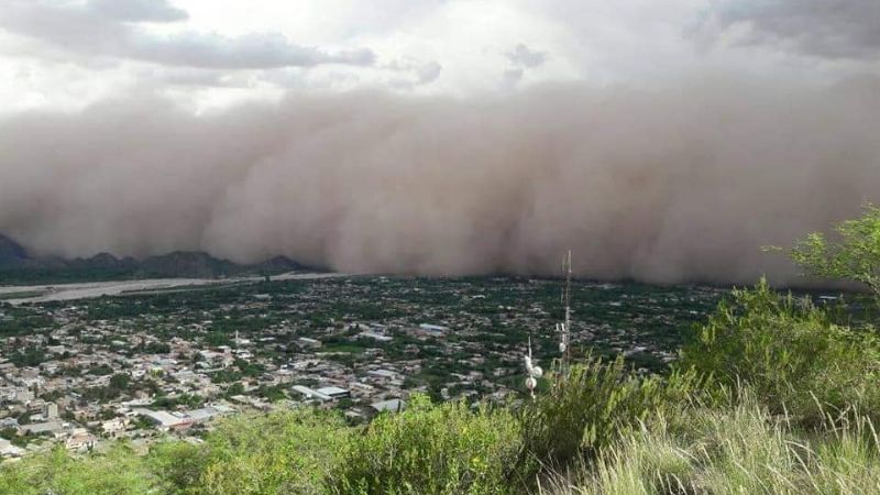 Tempestad de polvo en Belén