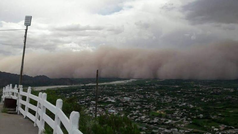 Tempestad de polvo en Belén