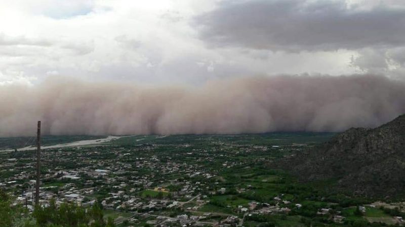 Tempestad de polvo en Belén
