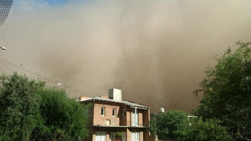 Tempestad de polvo en Belén